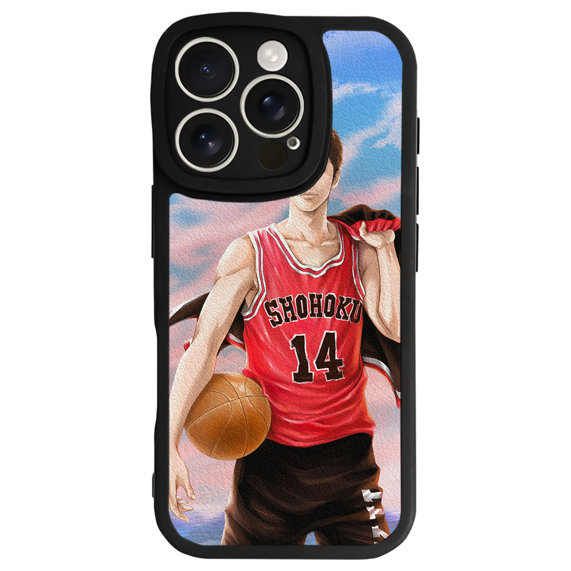 （画像用） SLAM DUNK／スラムダンク 【iPhone 16シリーズ対応】シリコンスマホケース（レザー調） 材質：シリコン